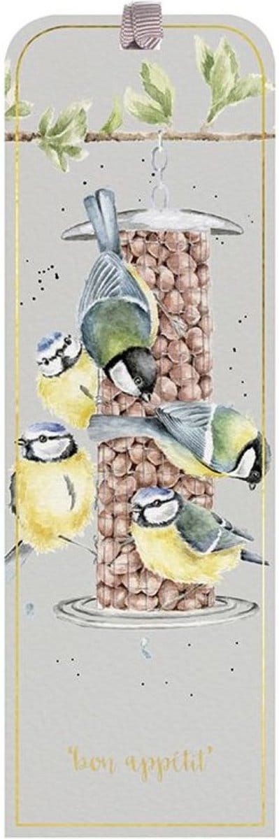 Wrendale Boekenlegger - 'Bon Appétit' Bluetit Bookmark