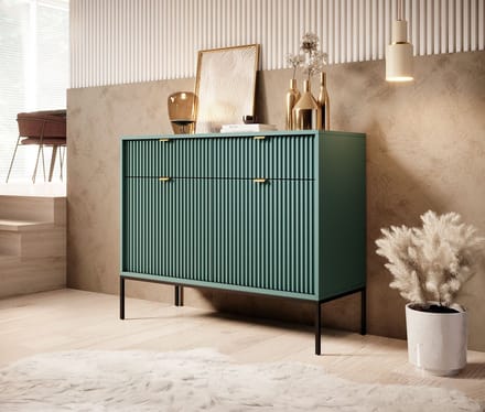 Meubella - Dressoir Navil - Groen - 104 cm