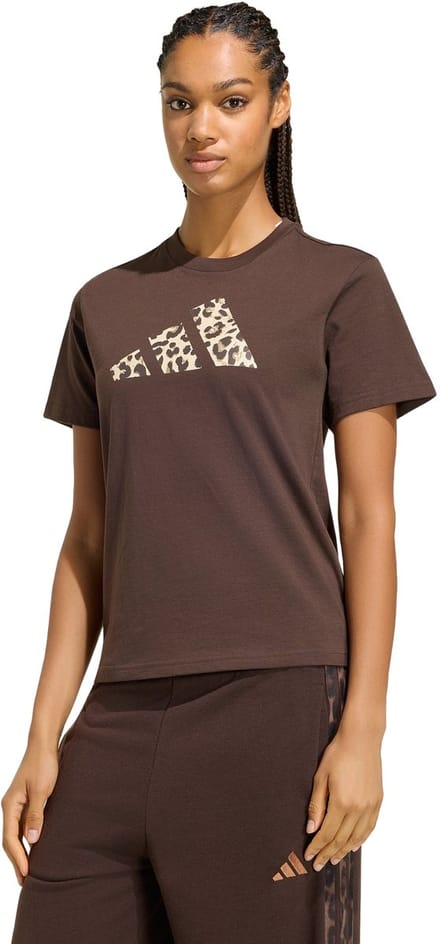 Adidas Sportswear Animal Graphic T-Shirt - Dames - Bruin