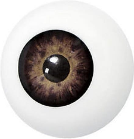 Grimas - Grimeeroog - Plastic Kunstoog - Bruin - 1001