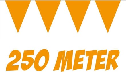250 Mtr Vlaggenlijn Oranje (25x10mtr)