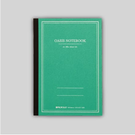 Itoya Profolio Oasis A5 Notebook Kleur: Wintergreen + 1 x Muji Gelpen 0.3mm