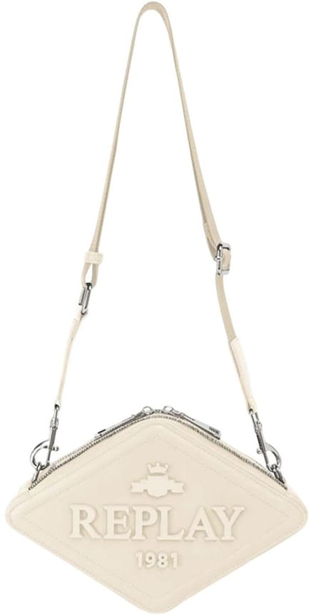 REPLAY schoudertas Crossbody Bag Cream White crème