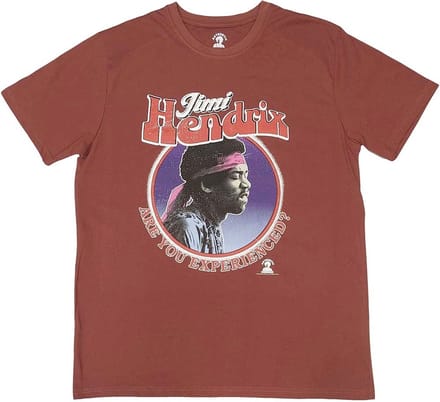 Jimi Hendrix - Are You Experienced Heren T-shirt - M - Rood