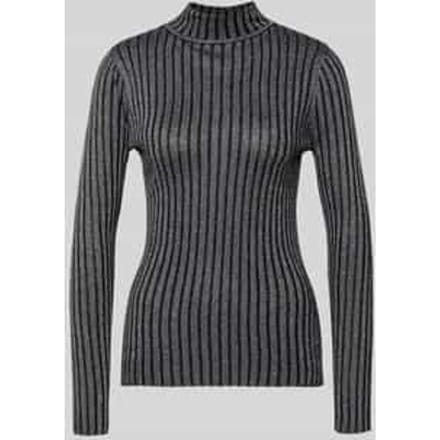 Slim fit Col-Pullover uit Viscosemix met Opstaande kraag Model 'Violetta'