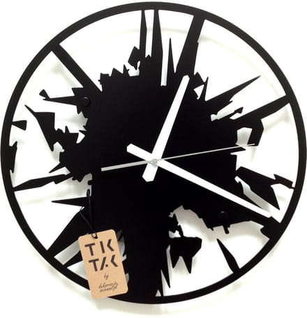 Decorizzly Trzask - Wandklok - 40cm - Ontwerp en Productie: TIKTAK