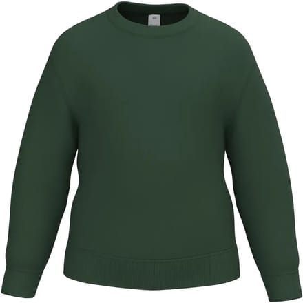 iDeal Basic Brand Kinder sweater met ronde hals IB401 - Ideal Forest Green - 6/8 ans