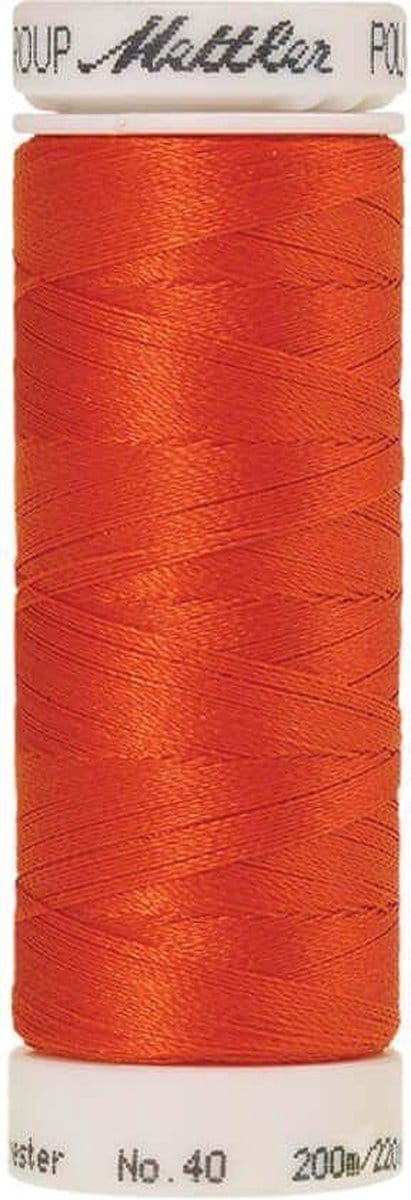 AMANN POLYSHEEN NAAI-BORDUURGAREN, COL-1304 ORANJE, 200M, PER STUK.
