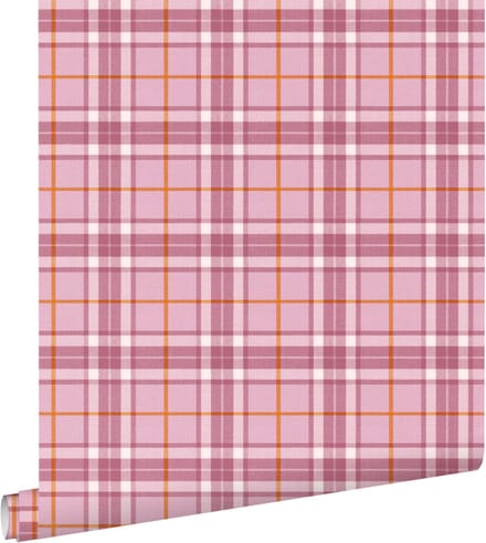 ESTAhome behang ruiten paars - 50 x 900 cm - 132027
