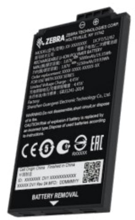 ZEBRA 5000 mAh Li-Ion rechargeable spare batte