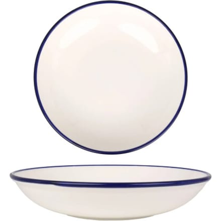 Rinart Diepbord - Blue Edge - Porselein - 25 cm (1300cc) - set van 6