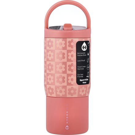 HydroJug, Biberon de sport, Damier marguerite, 14 oz beige