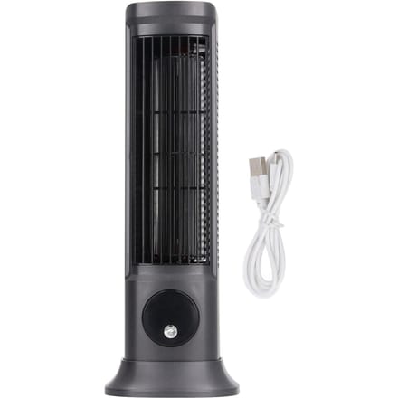 Ventilateur de bureau tour professionnel, efficace et silencieux, réglable sur 3 niveaux, sans pales, pour chambre à coucher black