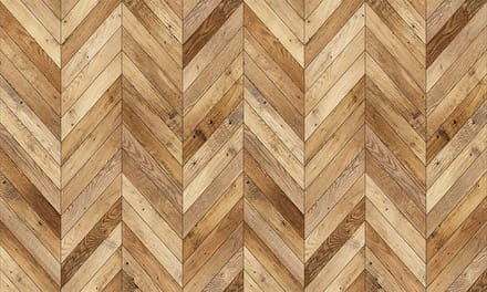 Vloersticker - Gemengd houtnerfpatroon (chevron) - Antislip beschermfolie - 60x100cm