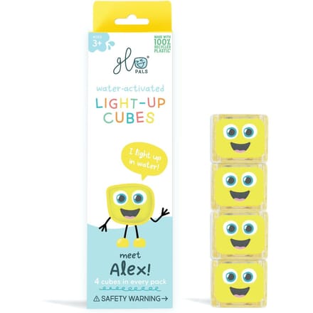 Glopals Light-Up Cubes - 4 stuks - Geel - Voor kinderen vanaf 3 jaar
