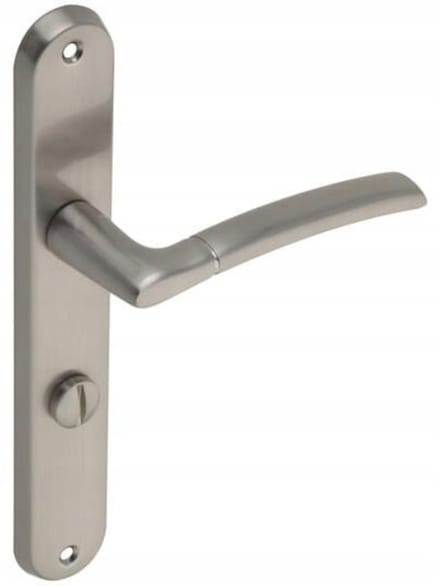 Gamet Adular DH-96A - Deurbeslagset - Nikiel Szczotkowany - WC Links - Stil Mechanisme
