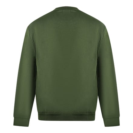 Cavalli Class Leoplardprint Logo Olijfgroene Trui