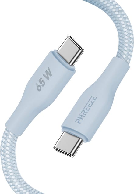 usb C kabel - 65w fast charge - Usb C naar usb C - Oplader usb C - Phreeze