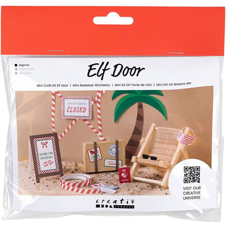 Mini Knutselkit kerstman deur "Op vakantie"