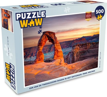 Puzzel Een van de tweeduizend bogen in het Nationaal Park Arches - Legpuzzel - Puzzel 500 stukjes