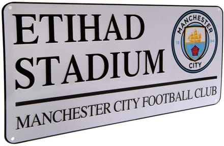 Officieel Voetbal Team Straatnaambord van Geperst Staal