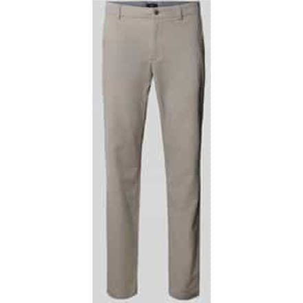 Slim fit stoffen broek met achterzakken model 'Brody'