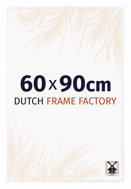 Fotolijst 60x90 cm - Kunststof - Wit Hoogglans - Easy