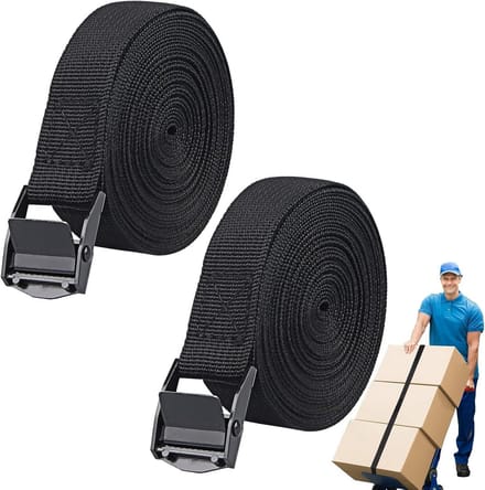 Verstelbare lashing strap 2,5 m x 25 mm voor veilige ladingbeveiliging en transport