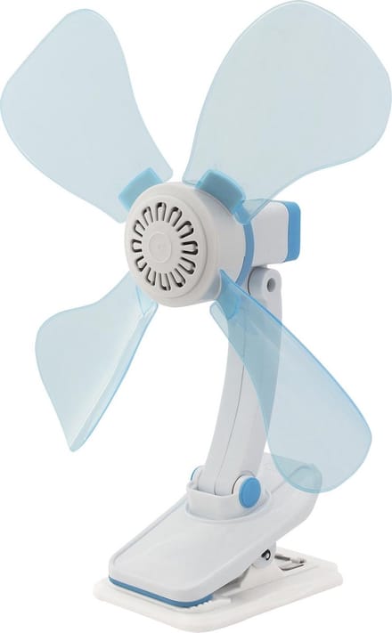 Eurotrail 12V met klem - Tafelventilator - Lichtblauw