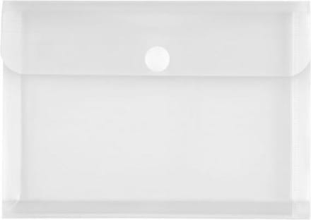 Enveloptas Foldersys A5 PP transp + expansievouw 30mm Velcro Omslag Met Balg A5