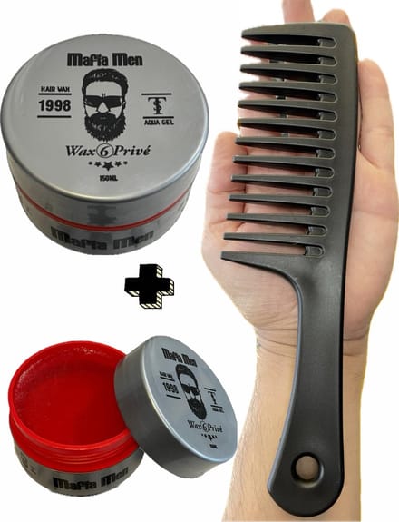 1 Wax + 1 Gratis Kam pack! Mafia Men Haarwax Privé 6 (150 ml)