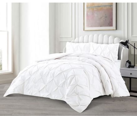 Lavella bedsprei set Efsun 240x250 cm wit 3-delig katoen/microvezel/polyester