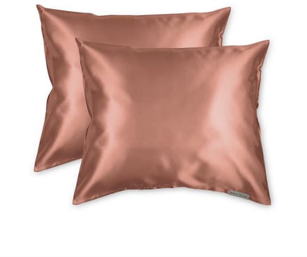 Beauty Pillow® - Satijnen Kussenslopen - Voordeelset - Duo Pack - 60x70 cm - Terracotta
