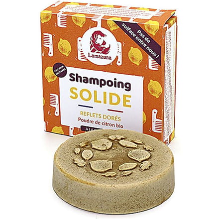 Lamazuna Shampoo Blok Citroenpoeder blond tot lichtbruin haar