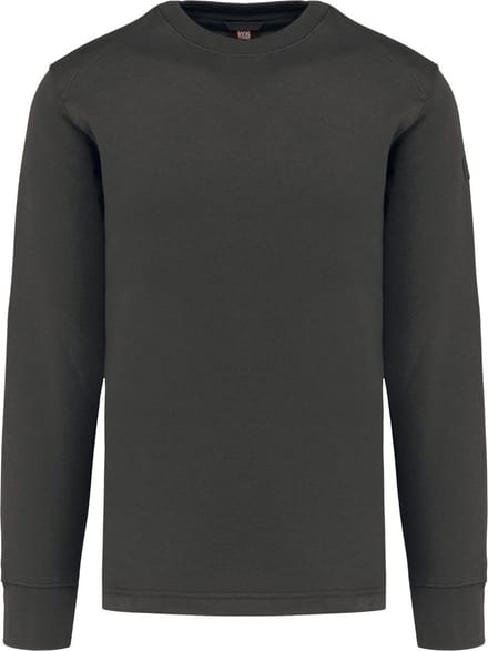 WK. Designed To Work Sweater ingezette mouwen WK4001 - Dark Grey - M