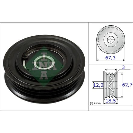Schaeffler Ina Spanpoelie, V-riem INA 531 0861 10