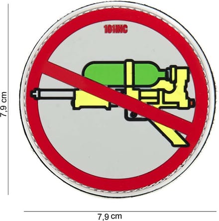 101 Inc Embleem 3D Pvc Super Soaker Rood  14052