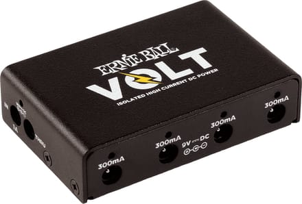 Ernie Ball Volt - Pedalboard Voeding - Geïsoleerde DC Outputs - 4x 9V + 1x 18V - Ultacompact - Universele Adapter