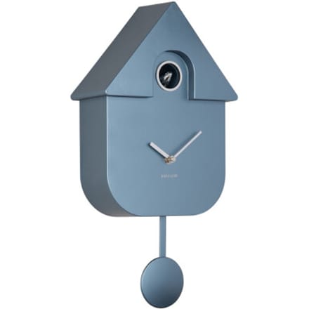 Karlsson - Wandklok Modern Cuckoo Metallic - Metallic dark blue