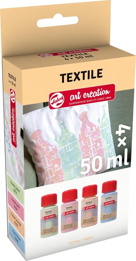 Talens Art Creation Textiel Set 4 x 50 ml Pastels