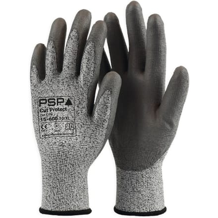 PSP 15-600 Cut 5 PU Black Werkhandschoenen - Maat M