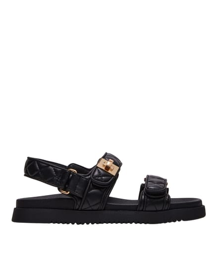 Steve Madden Mona-Q dames sandaal - Zwart - Maat 40