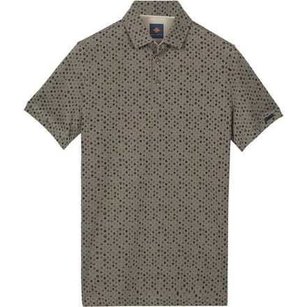 Baileys Polo Two-Tone Piqué 3-Colored Dots Stone Grey / male