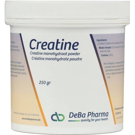 DeBa Pharma Creatine Monohydraat Poeder Oplosbaar 250 voor bereiding van een orale suspensie