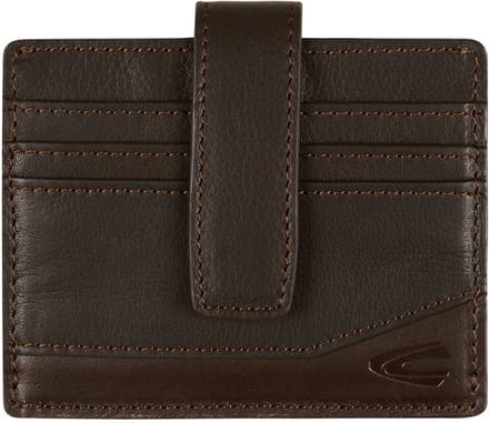 camel active Leren Kaarthoes Stone Card Wallet Brown Donkerbruin