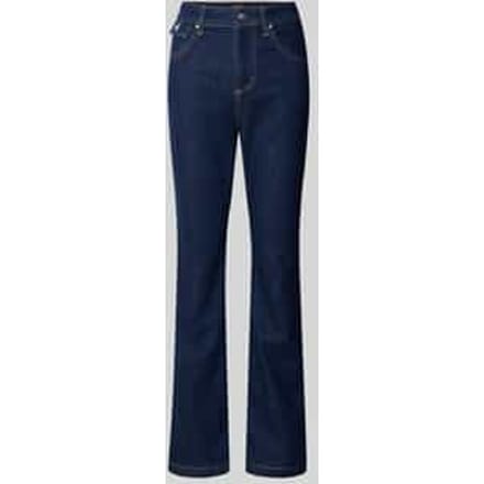 Wide leg fit bootcut jeans van katoenmix, model 'LYRIS'