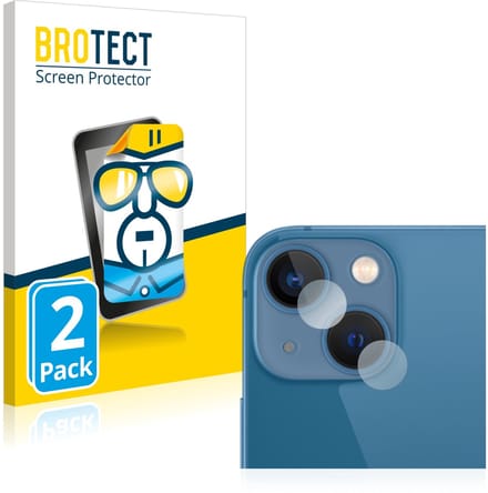 BROTECT - Screenprotector voor Apple iPhone 13 mini (ALLEEN Camera Lens) - Folie Beschermfolie transparant 2 Stuks