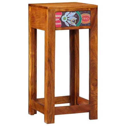 vidaXL - Floraal - Einde - Tafel - Bruin - 35 - x - 35 - x - 75 - cm