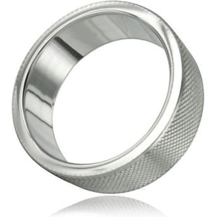 Metalen Cockring met ribbels