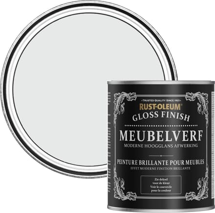 Rust-Oleum Grijs Meubelverf Hoogglans - Monaco Mist 750ml